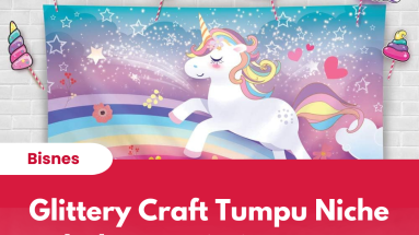 Glittery Craft Tumpu Niche Bekalan Parti di Amazon